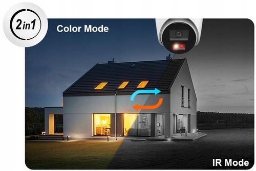 Kamera IP 4Mpx HiLook Zewnętrzna IPCAM-B4-30DL Dual Light PoE na Arena.pl