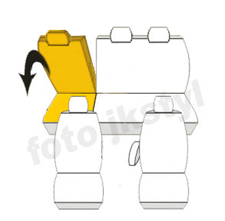 Pokrowce MIAROWE do Peugeot Bipper 2007-2017r. P4 zdjęcie 3
