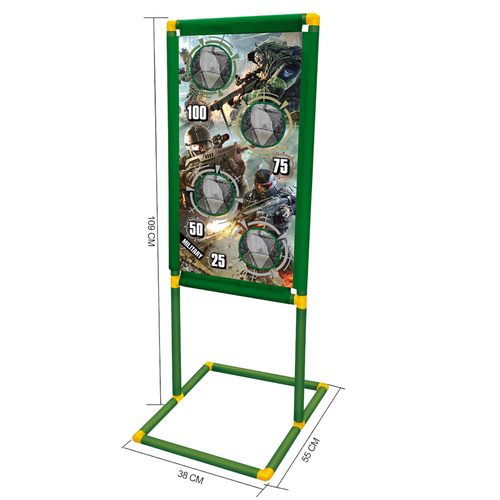 Zestaw Strzelanie Do Celu Stojąca Tarcza Strzelecka Pistolety Naboje Wojsko na Arena.pl