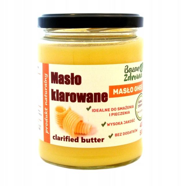 Masło Klarowane GHEE NATURALNE 400g 500ml + GRATIS zdjęcie 1
