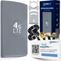 MOCNA ANTENA DUAL INTERNET 3G 4G LTE +50dBi 2x15m