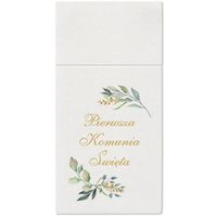 torebki-serwetki na sztućce premium airlaid, komunia, 40 x 40 cm 25 szt.