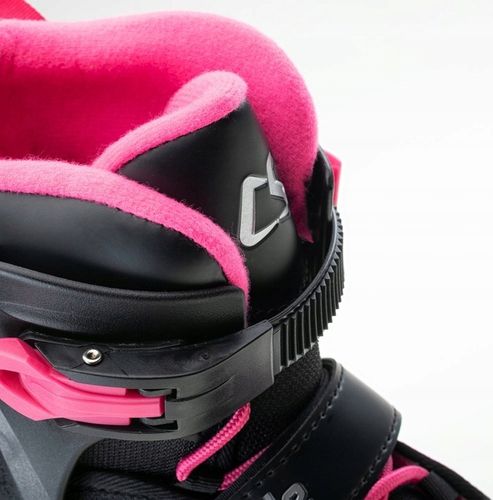 ŁYŻWOROLKI DZIECIĘCE REGULOWANE COOLSLIDE NACHOS YG CZARNO-RÓŻOWE r 36-39 na Arena.pl