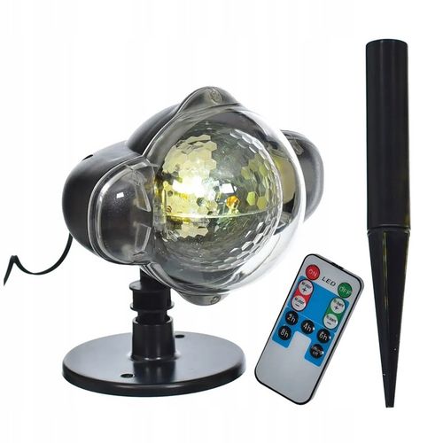 Projektor wewnętrzny LED śnieżynki z pilotem na Arena.pl