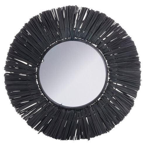 Lustro ścienne czarne okrągłe 42 cm na Arena.pl
