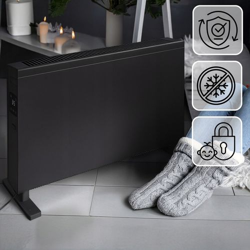 Grzejnik elektryczny konwektorowy EBERG DEXO 2000W WiFi termostat LED pilot na Arena.pl