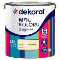 DEKORAL MOC KOLORU FARBA LATEKSOWA AKRYLIT W GRUSZKA NA WIERZBIE 2.5L