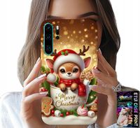 ETUI DO HUAWEI P30 PRO - RENIFEREK SŁODKI RENIFER ŚWIĄTECZNE WZÓR