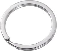 Kółko do Kluczy do Breloczka DIY Czarne Matowe Duże 35 mm 1 sztuka