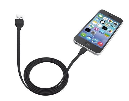 UrbanRevolt Flat Lightning Cable 1m - black na Arena.pl