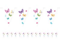 Girlanda flagi Kolorowe Motylki, 500 cm