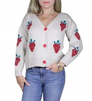 Rozpinany sweter kobiecy modny wyjątkowy kardigan blezer narzutka