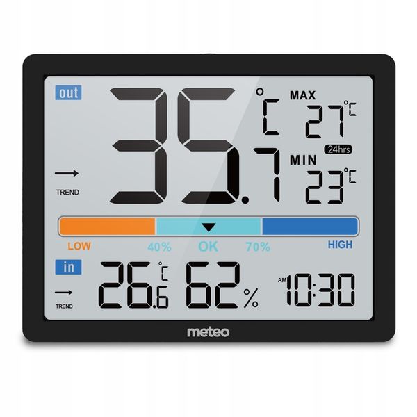 STACJA POGODOWA CYFROWA TERMOMETR METEO SP109C zdjęcie 2