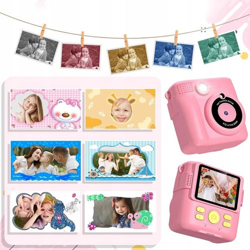 APARAT NATYCHMIASTOWY DLA DZIECI DZIECKA Z KARTA 32GB + KOLOROWYMI PISAKAMI na Arena.pl