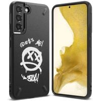 wytrzymałe etui pokrowiec galaxy s22+ onyx design graffiti czarny