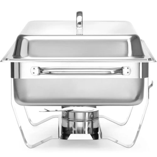 Podgrzewacz do potraw na pastę świeczki stalowy GN 1/1 - DUŻY ZESTAW na Arena.pl