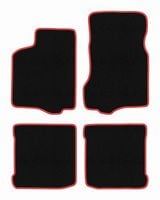 Dywaniki welurowe CARLUX-RED do Seat Ibiza II 1993-2001, czarne/czerwone