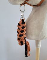 uwiąz dla hobby horse ze sznurka - czarno-rudy
