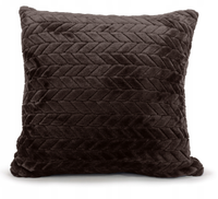 Poszewka dekoracyjna na poduszkę tłoczony wzór FUERO 40x40 czarna