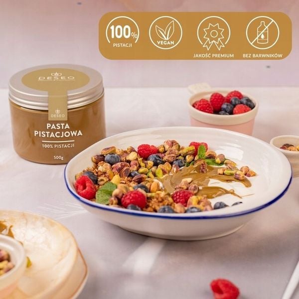 Pasta pistacjowa 100% 500g DESEO zdjęcie 2