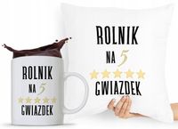 Zestaw Poduszka + Kubek Dla Rolnika Prezent Z Nadrukiem Ze Zdjęciem