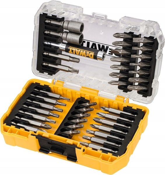 ZESTAW BITÓW DO WKRĘTARKI DeWALT 40 el. TSTAK ToughCase DT70717 zdjęcie 2