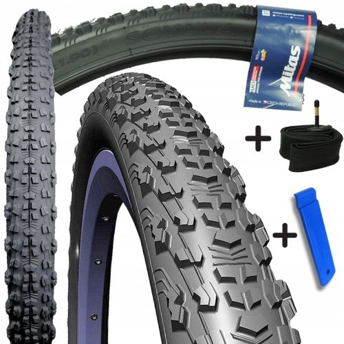 Opona rowerowa MTB 24 x 1,9 50-507 + dętka 24 + łyżka zestaw opony rowerowe na Arena.pl