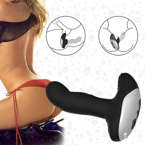 wibrator silicone massager usb 7 function + pulsator / heating black na Arena.pl