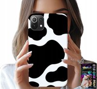 ETUI DO XIAOMI MI 11 LITE - CZARNO - BIAŁE ŁATY KROWA, MODNE WZORY