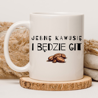 CHAMSKI KUBEK BEZ CENZURY | ŚMIESZNY PREZENT | DO PRACY BIURA DOMU | 330 ml