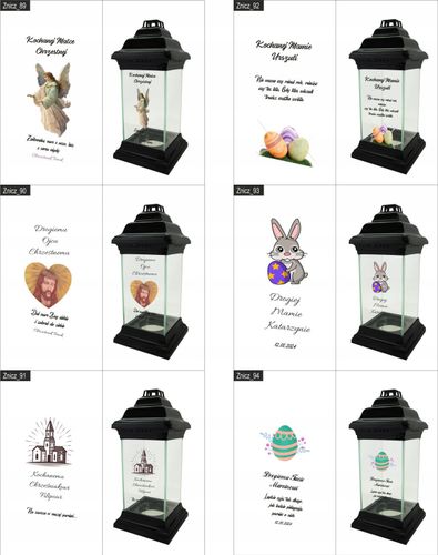 LAMPION ZNICZ KAPLICZKA z nadrukiem UV dla BABCI na Arena.pl