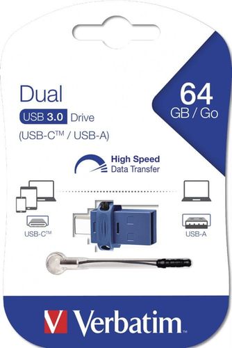 Pendrive Verbatim 64GB Store 'n' Go Dual USB-C/USB 3.0 na Arena.pl