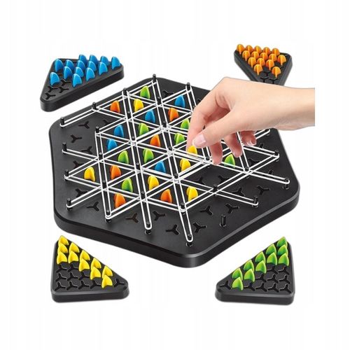 TRIANGLE CHESS BOARD GAME, INTERACTIVE PEGBOARD GAME, DESKTOP BOARD GAMES na Arena.pl