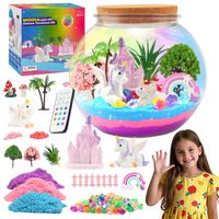 Zestaw Kreatywny Magiczne Terrarium Jednorożca DIY z Podświetleniem LED