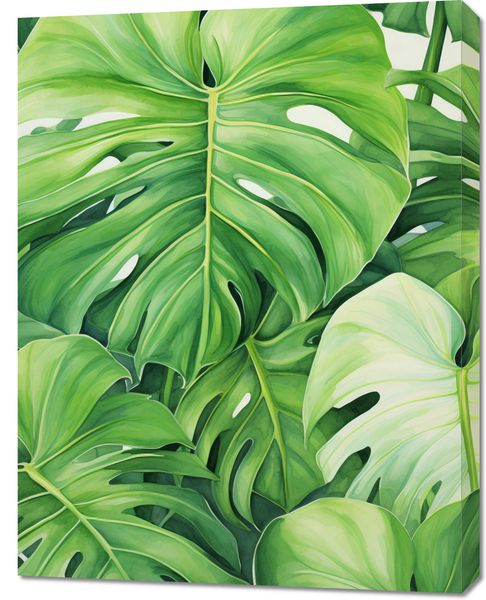 Obraz 70x90cm Tajemnice Liści zdjęcie 1