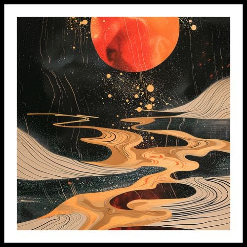 Plakat 50x50cm Planetarny Taniec na Arena.pl