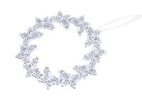 wianek motylków 22 cm biały     202can8220817