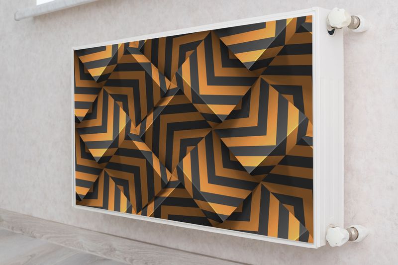 Mata Magnetyczna Kaloryfera ABSTRAKCYJNY Wzór Efekt 3D 80cm x 60cm zdjęcie 4