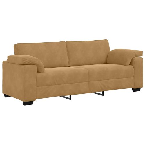 Sofa 3-osobowa, brązowa, 178 cm, aksamit na Arena.pl