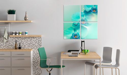 Obraz - Błękit orchidei Rozmiar - 40x40 na Arena.pl