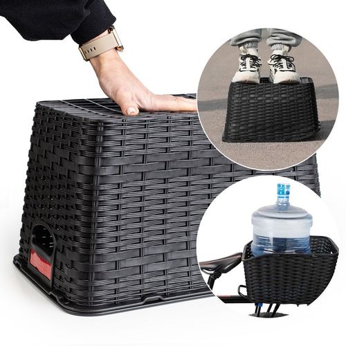 KOSZYK ROWEROWY TYLNY KOSZ ROWER BAGAŻNIK ZAKUPY MOCNY Z UCHWYTEM POJEMNY na Arena.pl