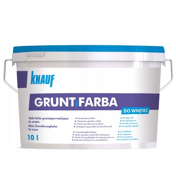 KNAUF GRUNT i FARBA GRUNTUJĄCA 10L zdjęcie 1