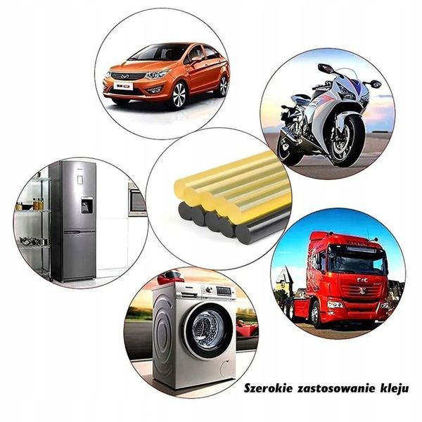 MINI PISTOLET DO KLEJU KLEJENIA NA GORĄCO CIEPŁO + KLEJ LASKI SZTYFTY X10 zdjęcie 7