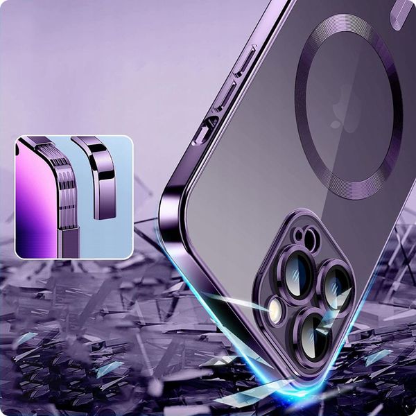 tech-protect magshine magsafe iphone 14 pro purple zdjęcie 4