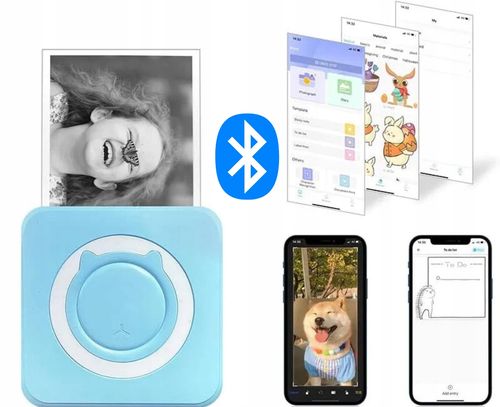 Mini drukarka termiczna przenośna dla dziecka C15 Bluetooth Drukuś na Arena.pl