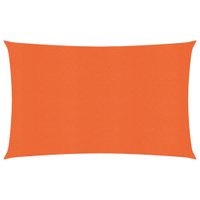 Żagiel przeciwsłoneczny, 160 g/m², pomarańczowy, 2x4,5 m, HDPE