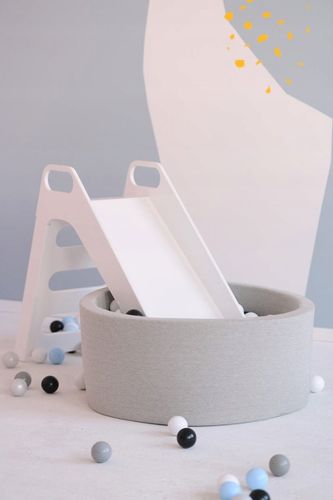 Suchy Basen z Kulkami 90x30 dla Dzieci Szary Smart 200 piłek MISIOO na Arena.pl