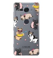 Sony Xperia XZ2 Compact | clear | etui na telefon guma silikon + szkło