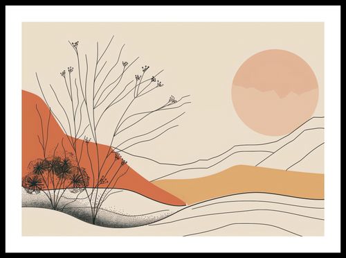 Plakat 59,4x42cm Pustynna Wydma na Arena.pl