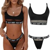 Komplet Bielizny Sexy Baby, Top Z Majtkami S/M